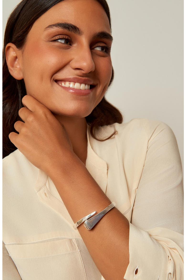 Diamond Nail Bracelet, Alternate, color, Silver