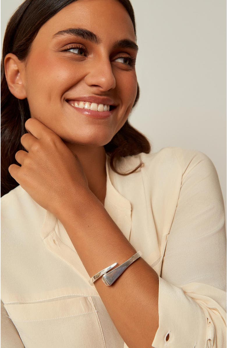 CXC Diamond Nail Bracelet, Alternate, color, Silver