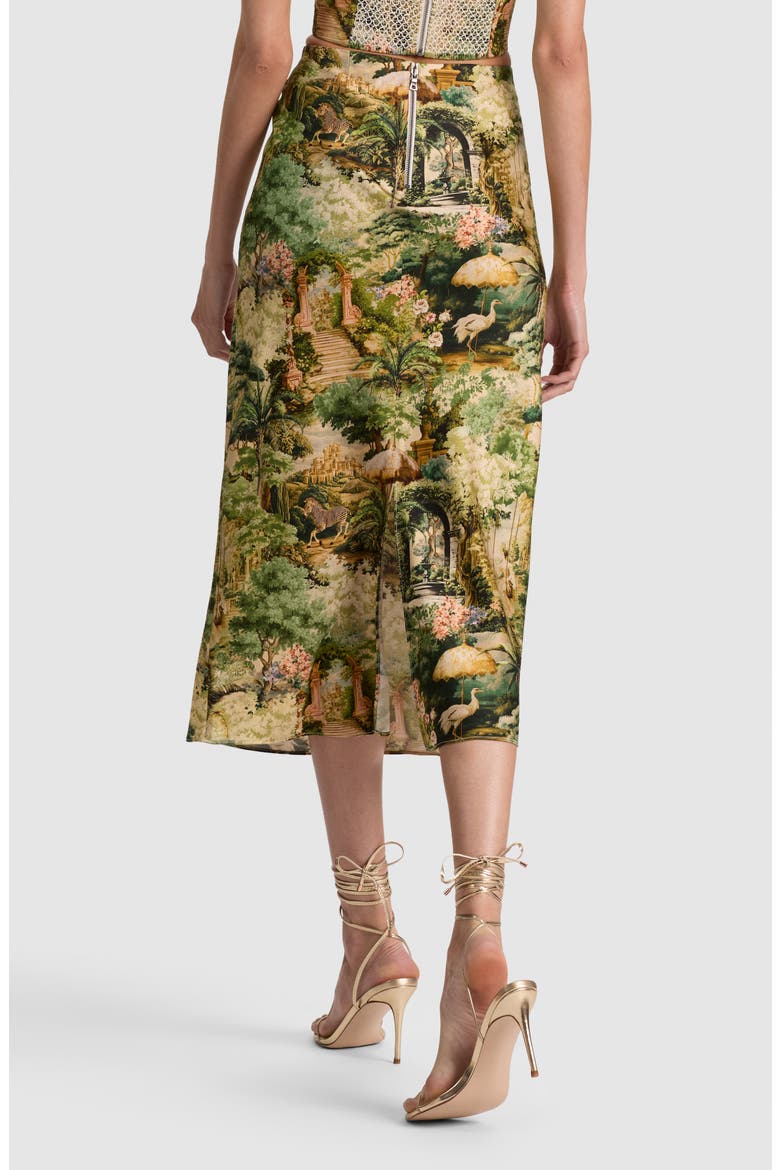 Maeve Landscape Print Midi Skirt, Alternate, color, TERRAIN LG