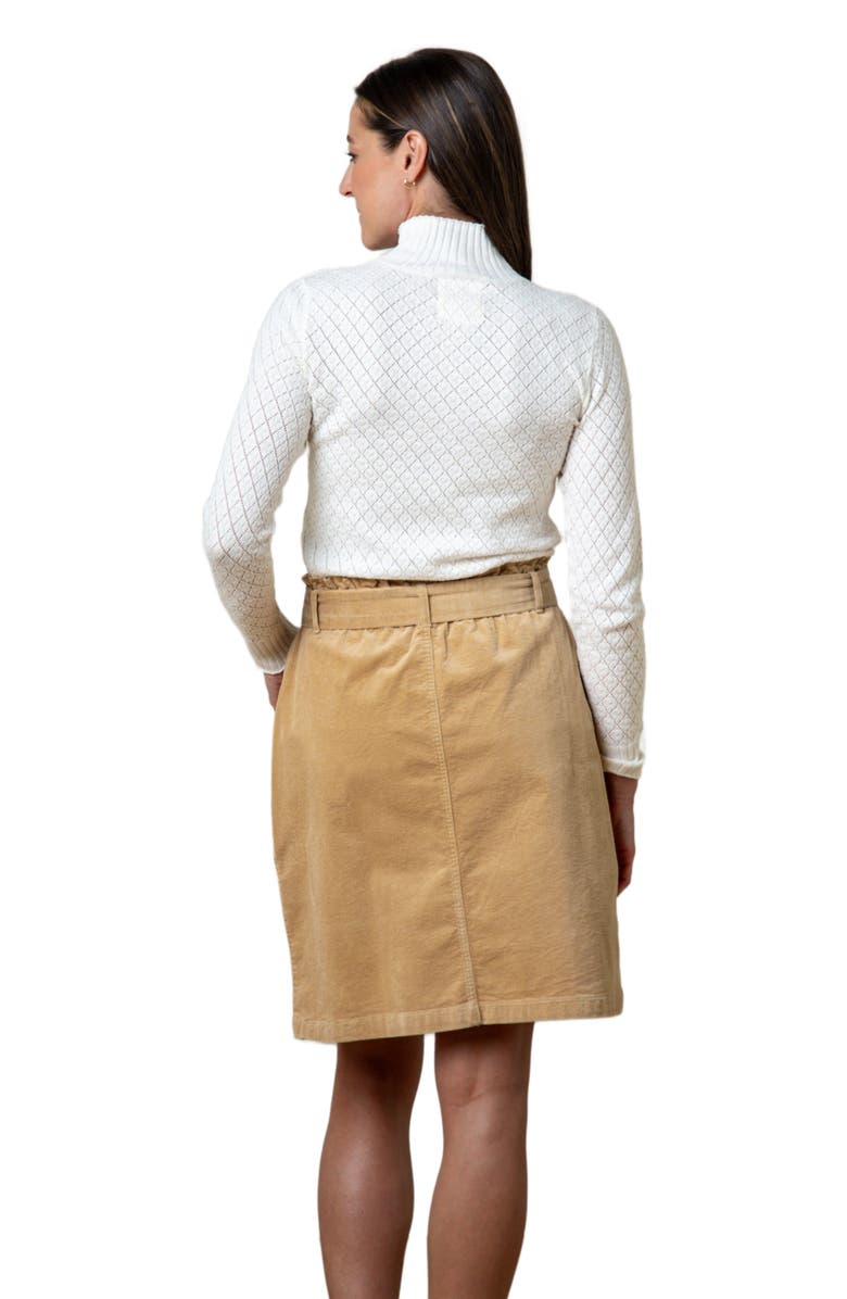 Hope & Henry Women's Organic Cinch Waist Cord Skirt, Alternate, color, 