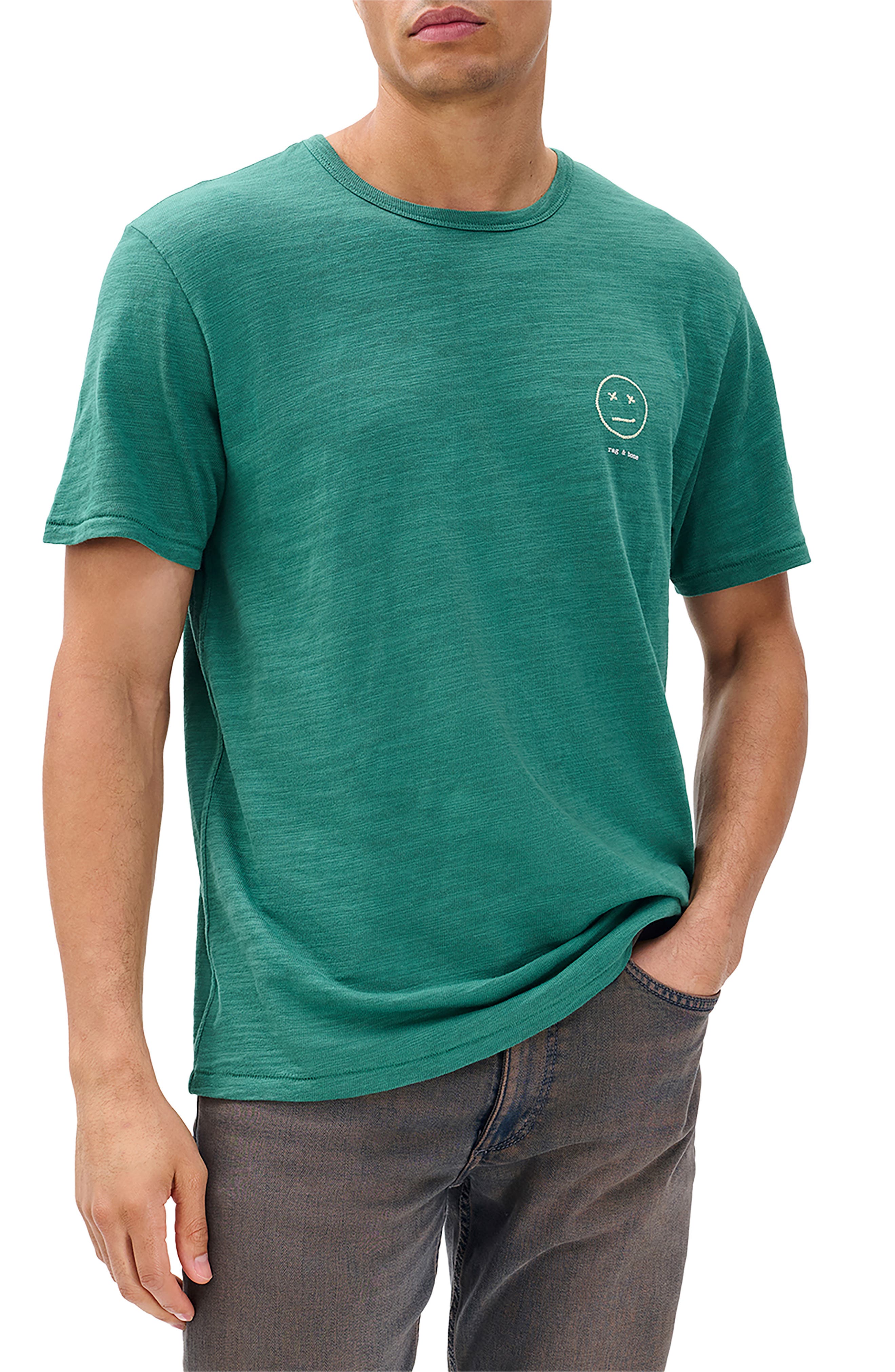 rag & bone Embroidered Sour Face T-Shirt