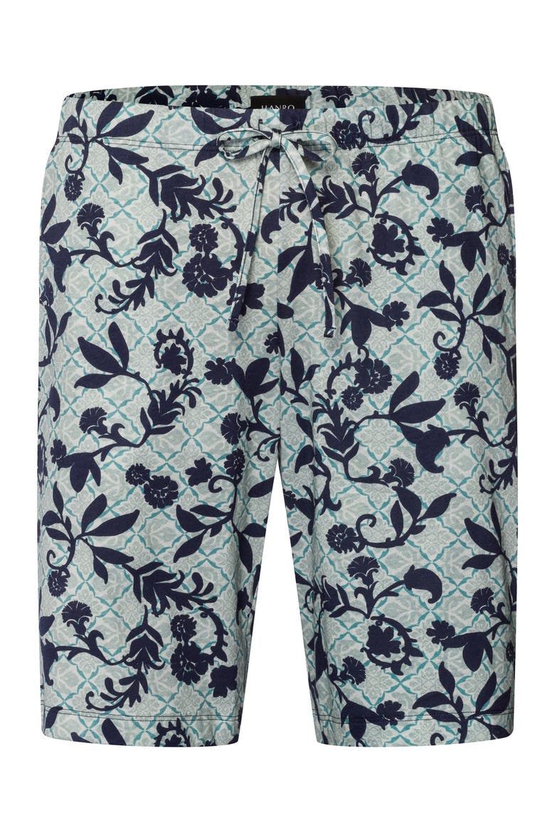 Night And Day Drawstring Cotton Shorts, Main, color, Moonshine Tiles