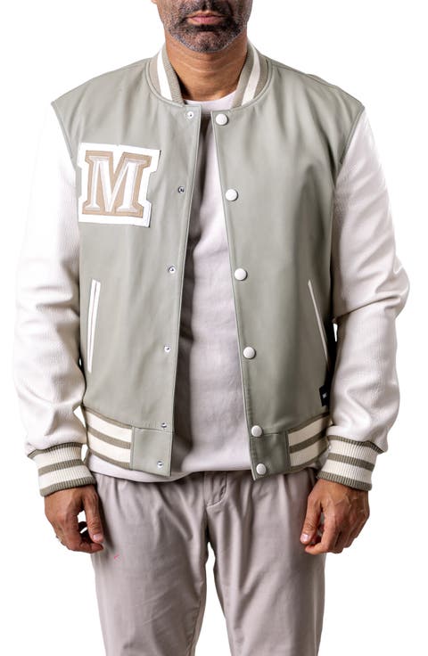 Ascension Lambskin Leather Varsity Jacket