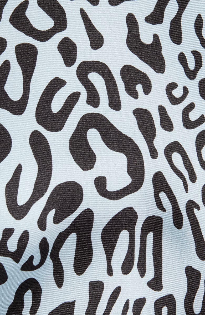 Rebecca Minkoff Angelina Leopard Print Tie Waist Blouse, Alternate, color, 