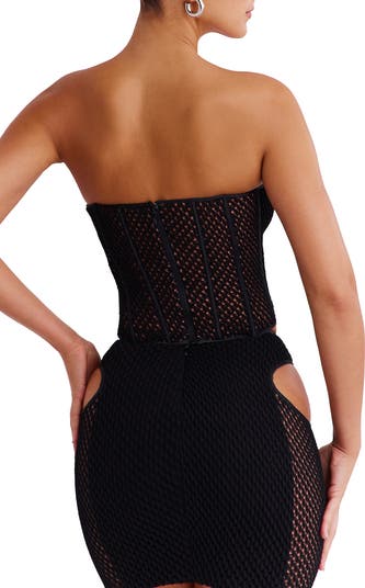 Open Knit Corset Top