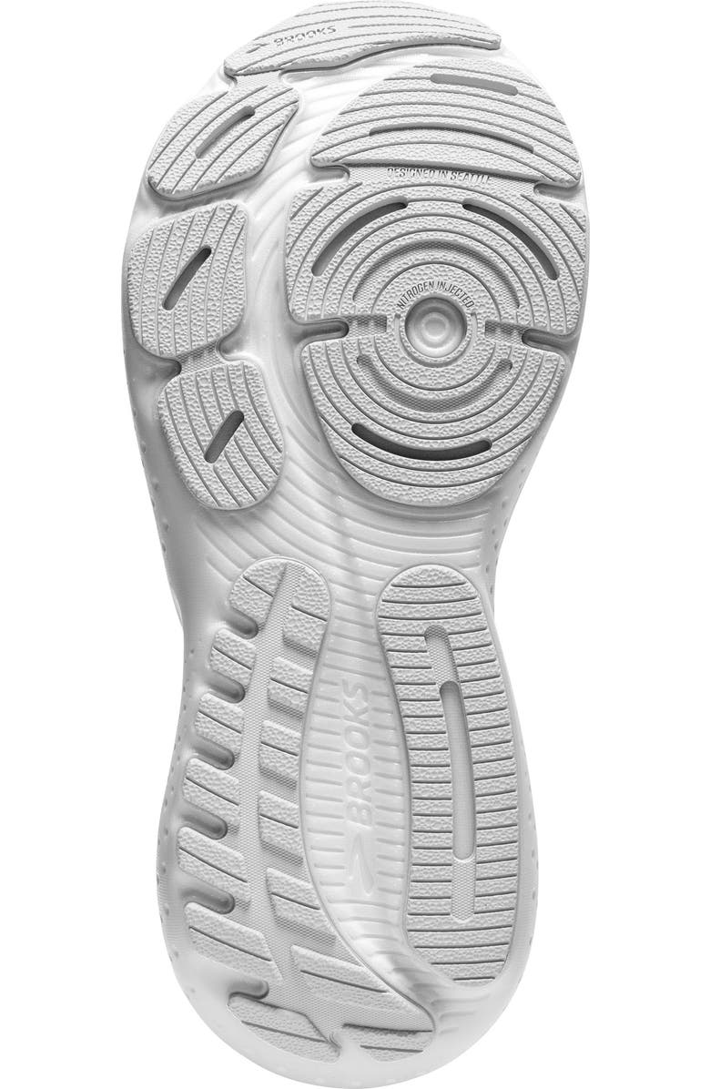 Brooks Glycerin 21 Running Shoe, Alternate, color, White/ White/ Grey