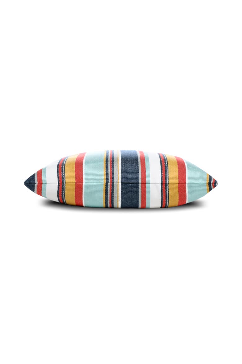 Sicily Stripe Indoor & Outdoor Woven Accent Pillow, Alternate, color, Multi
