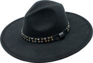 PETER GRIMM Raine Studded Felt Panama Hat