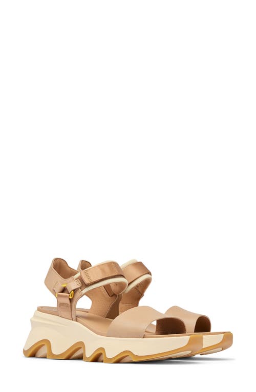 Sorel Kinetic™ Y-strap Sandal In Honest Beige/honey White