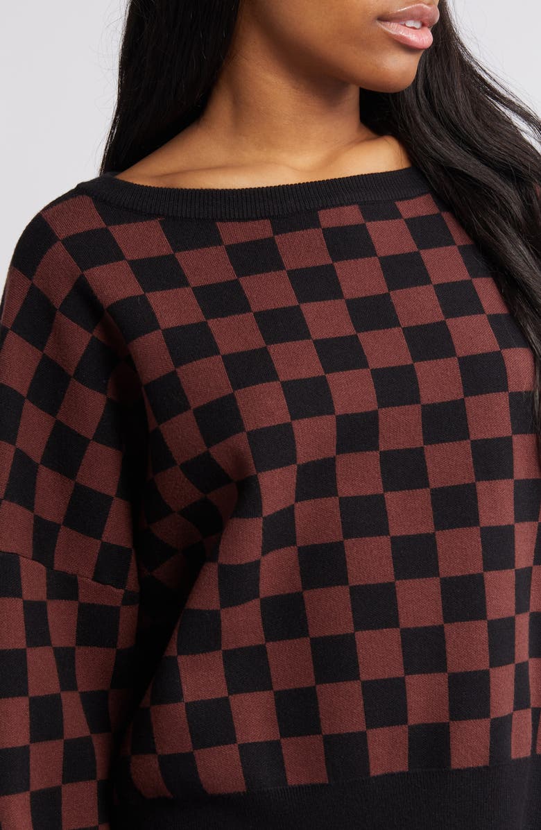 Dressed in Lala Check Sweater & Pants Set, Alternate, color, 