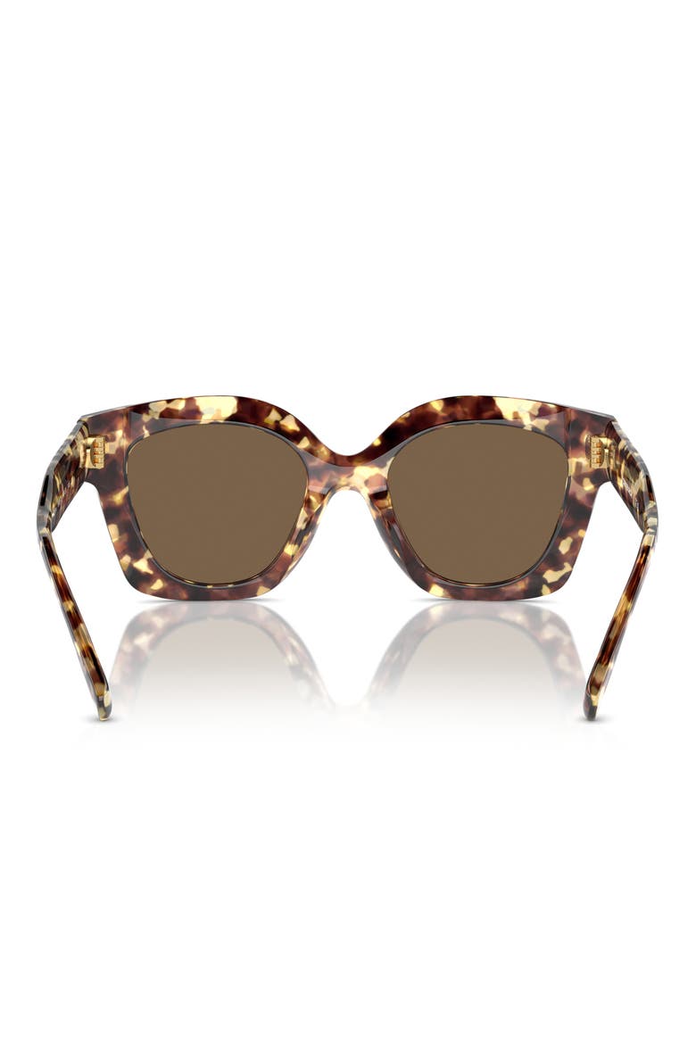 49mm Irregular Cat Eye Sunglasses, Alternate, color, DARK BROWN