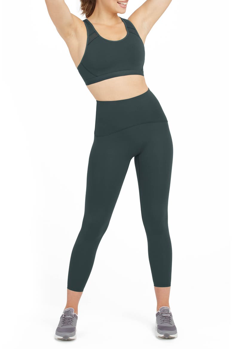 Medium Impact Sports Bra, Alternate, color, DARK EMERALD