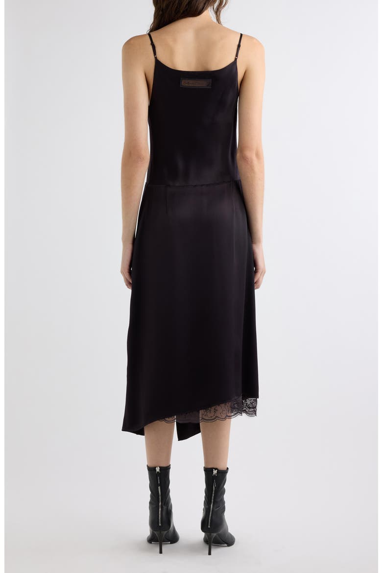 Dinouka Satin Midi Dress, Alternate, color, DARK BROWN