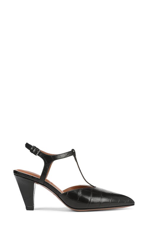 Franco Sarto Ovett Pointed Toe T-strap Pump In Black