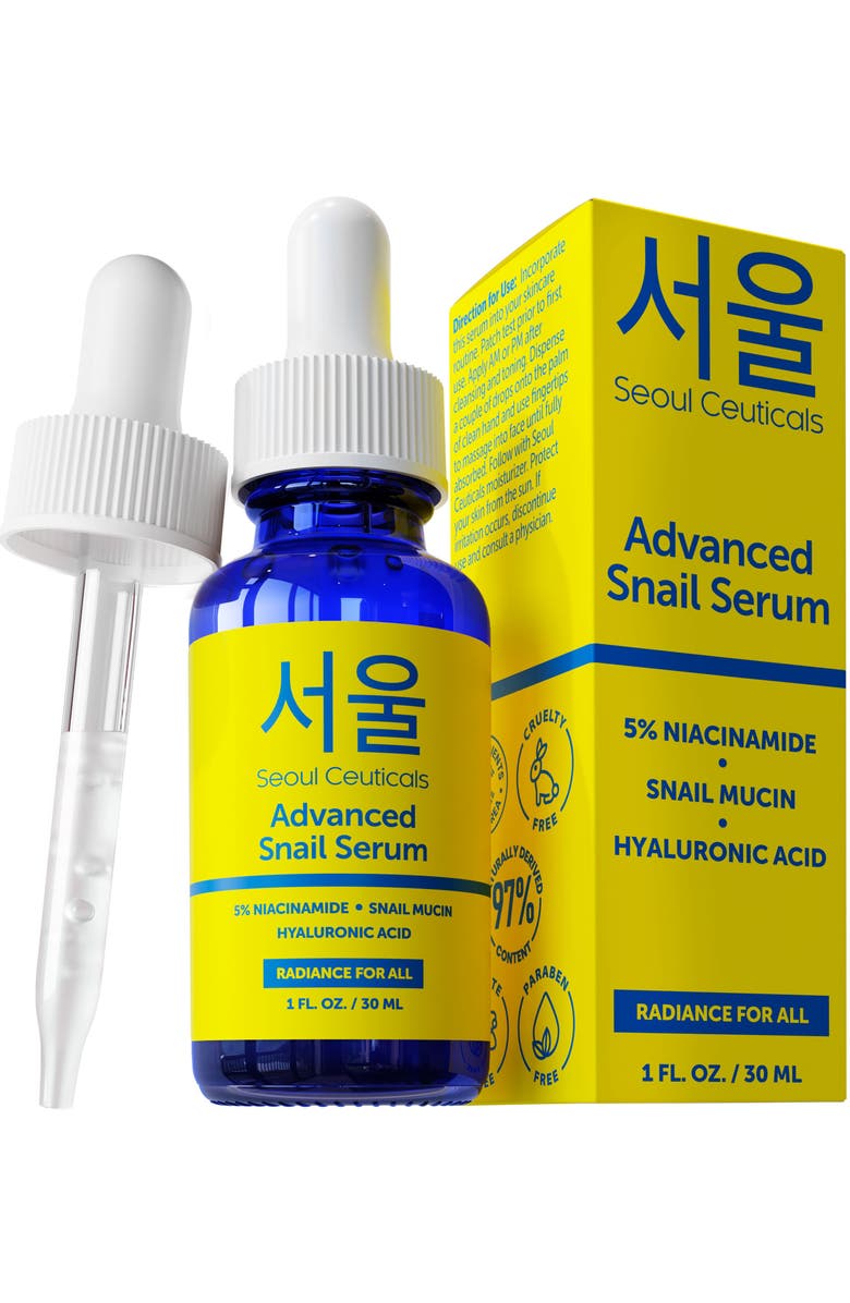 Seoul Ceuticals Advanced Snail Korean Skin Serum, Main, color, Clear