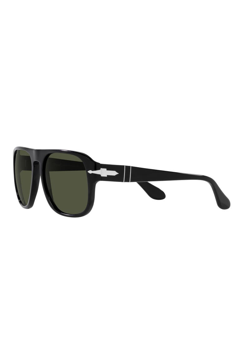 57mm Pillow Sunglasses, Alternate, color, BLACK