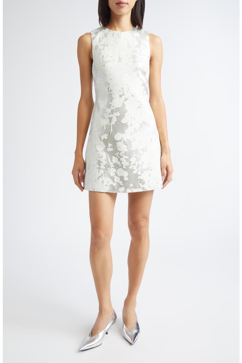 Metallic Sleeveless Minidress, Main, color, LUREX GARDEN
