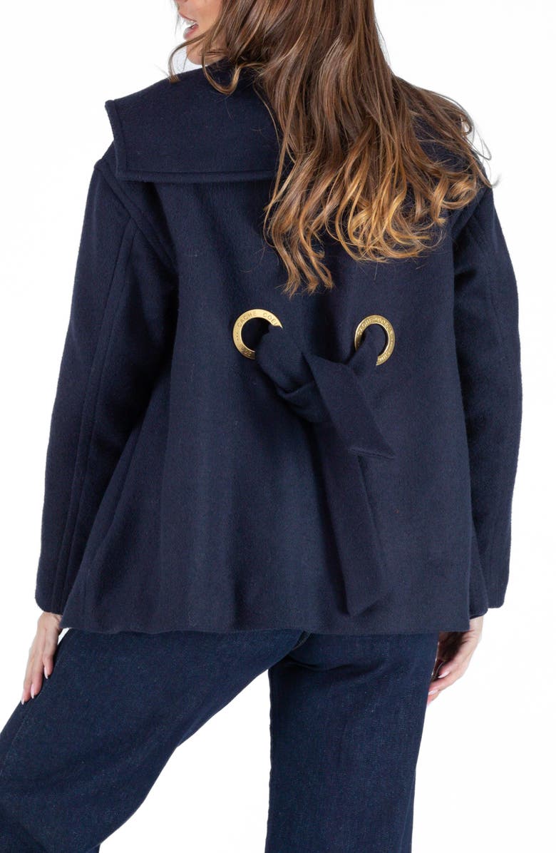 Cache Coeur Malo pregnancy pea coat, Alternate, color, Navy