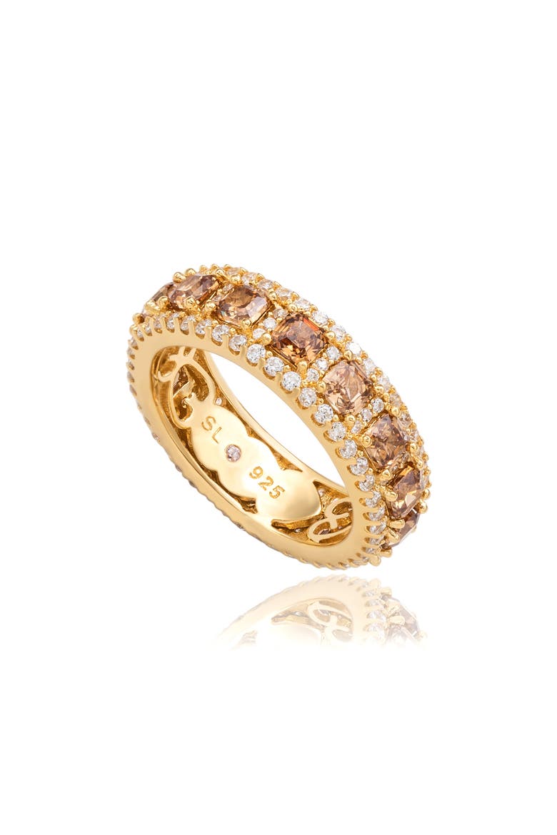 Modern Eternity Band Ring, Main, color, YELLOW