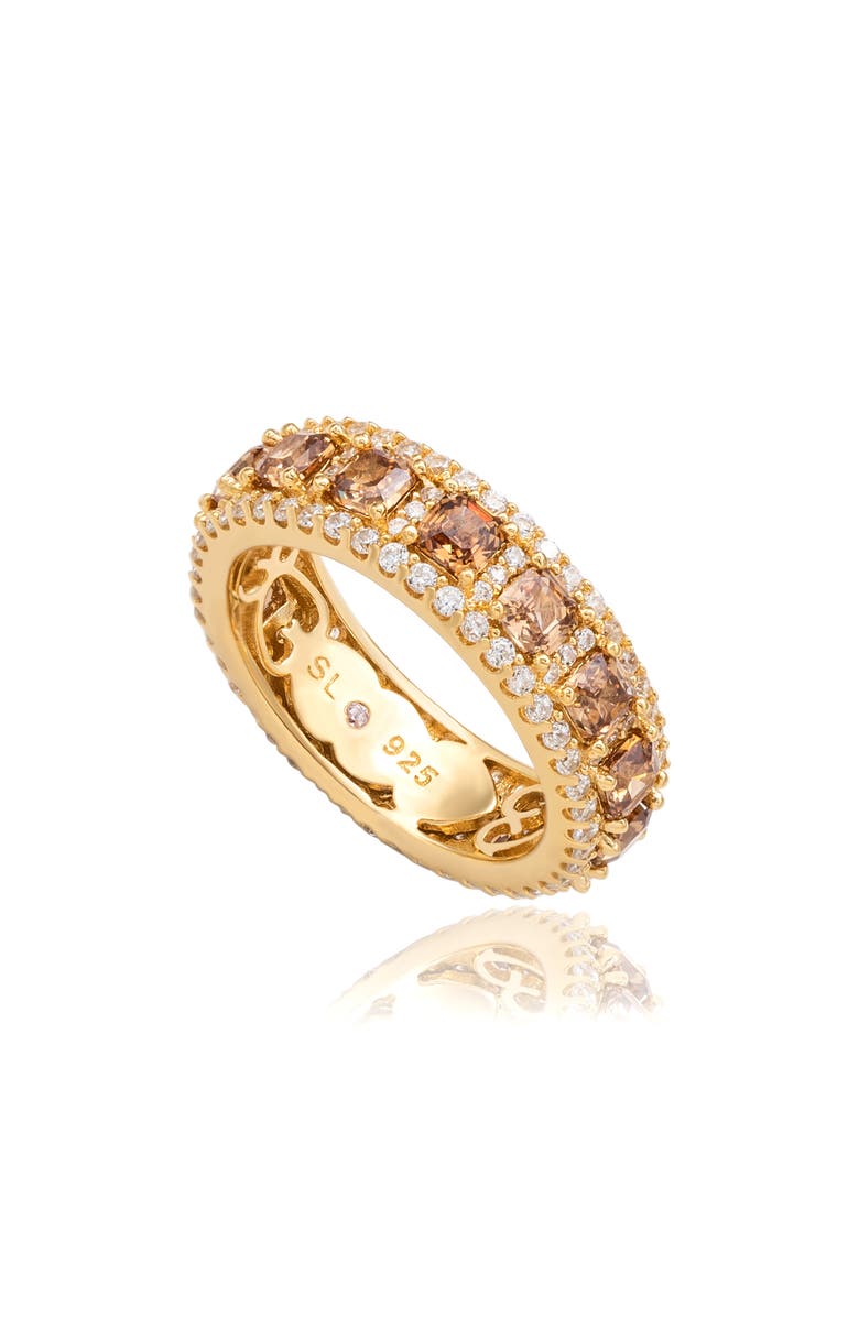 SUZY LEVIAN Modern Eternity Band Ring, Main, color, Yellow
