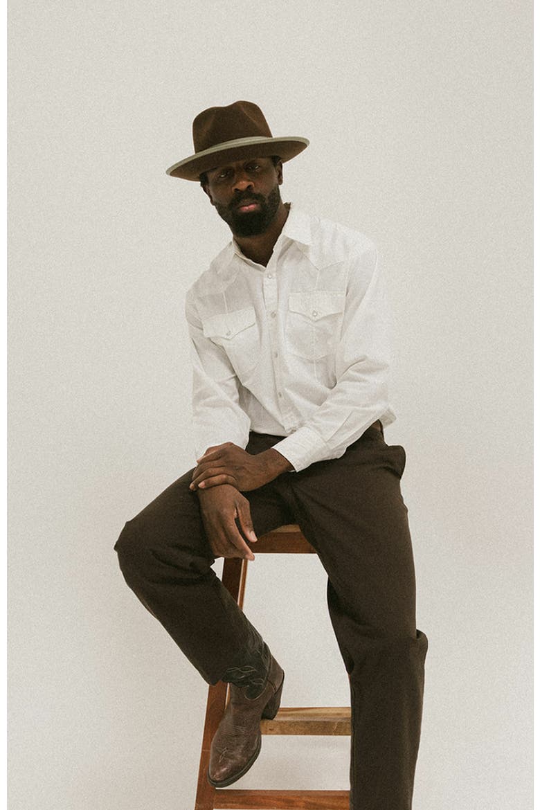 Waterloo Fedora, Alternate, color, Coffee