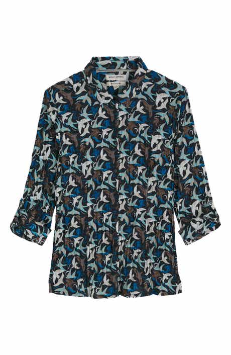 Seasalt Cornwall Larissa Printed Organic Cotton Button-Up Shirt