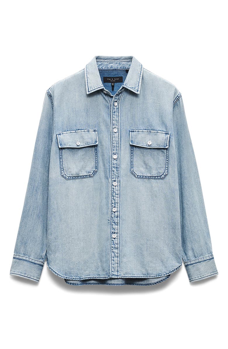 rag & bone Denim Button-Up Shirt, Alternate, color, Fletcher