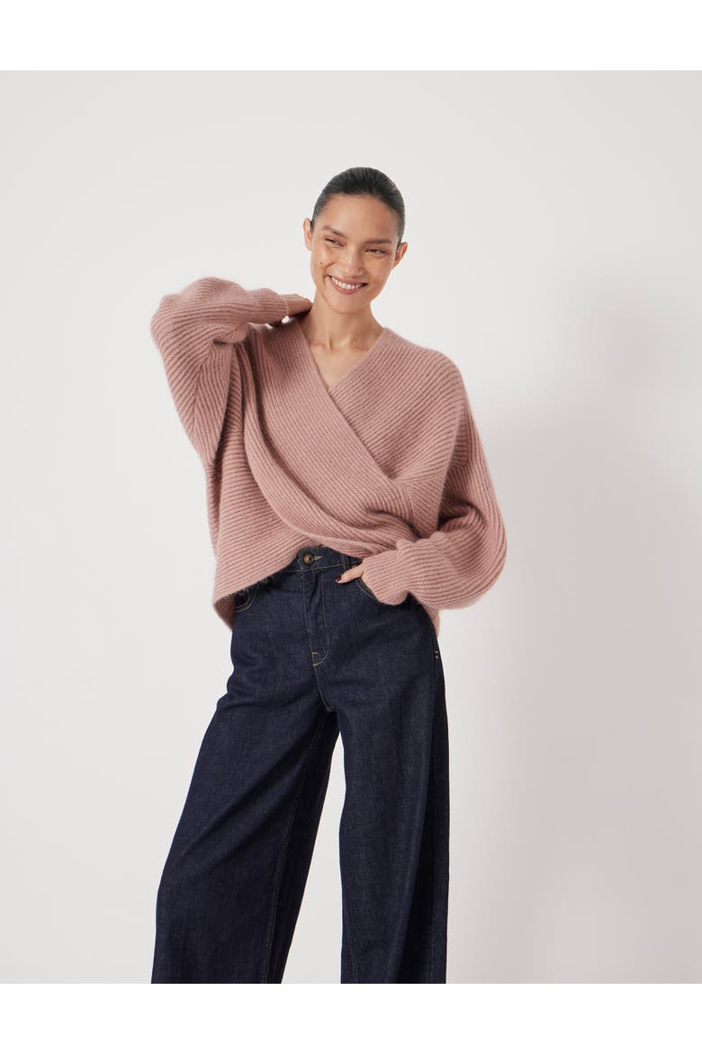 Betty Wool Blend Sweater, Alternate, color, Rosewood Pink