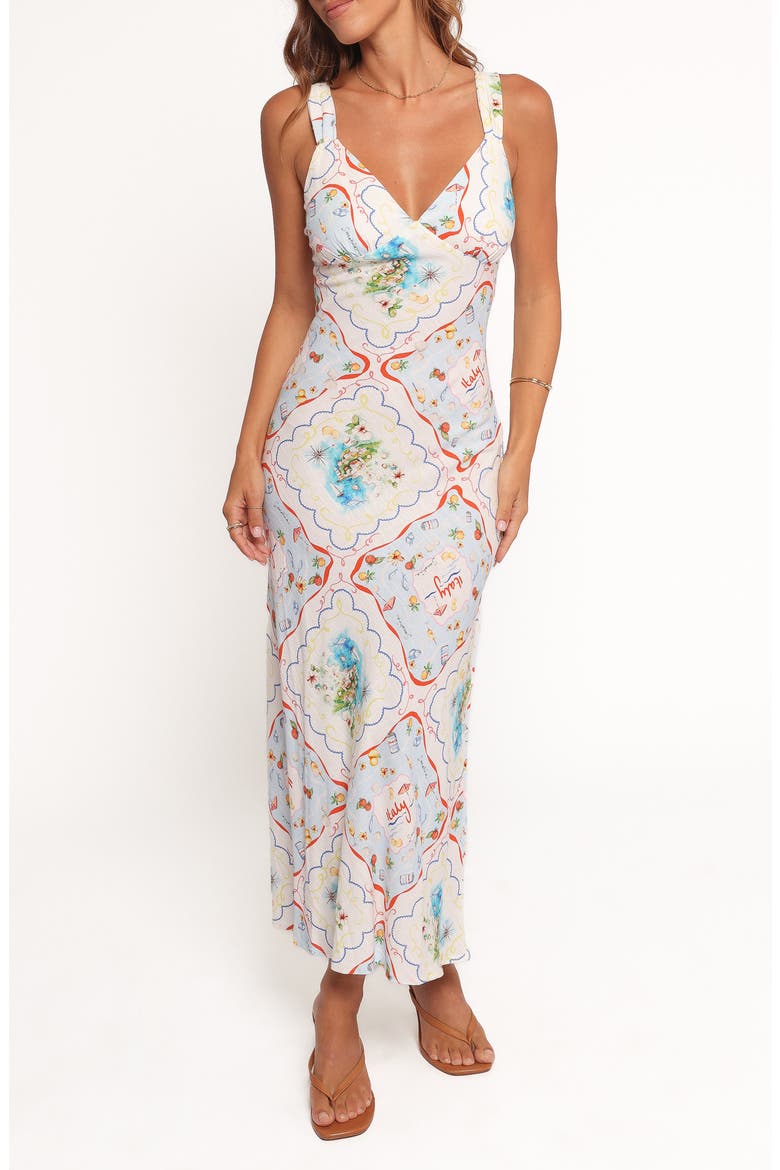 Zinnia Allover Print Sundress, Main, color, LUCIA