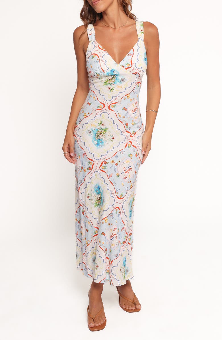 Petal & Pup Zinnia Allover Print Sundress, Main, color, Lucia