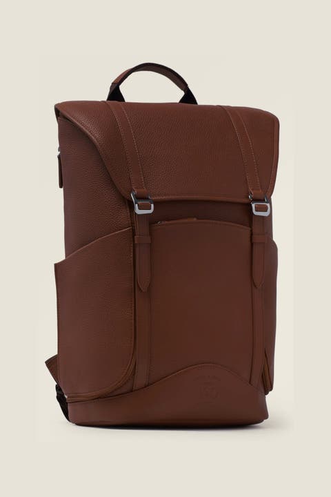 Wings Lightweight Minimalist Leather Travel Backpack