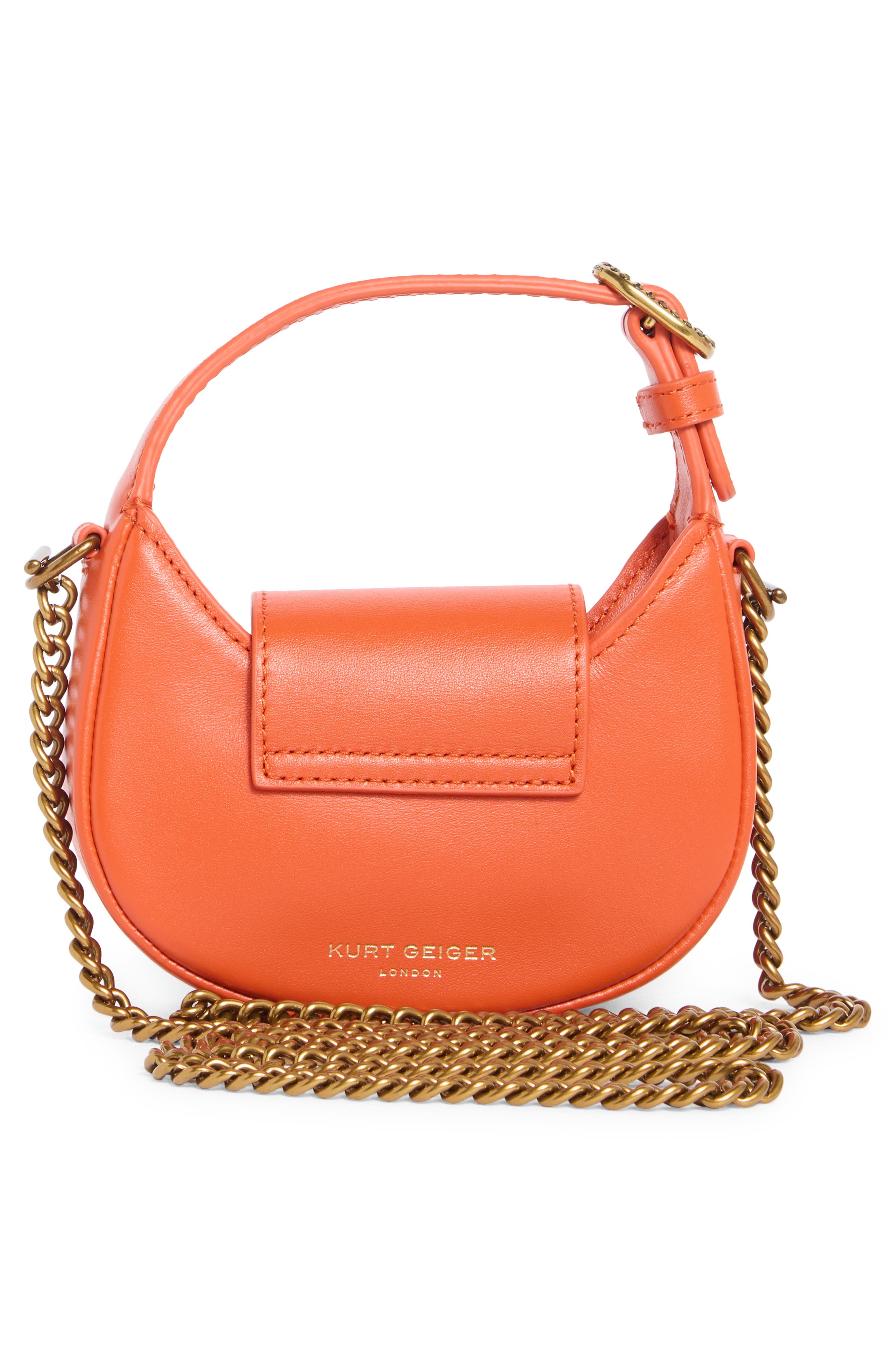 Kurt Geiger London Mini Chelsea Hobo Bag, Alternate, color, Orange