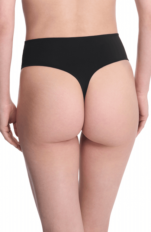 Natori Harmony High Rise Thong Black In Black