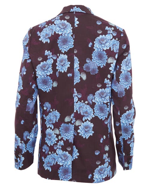 Lords Of Harlech Jane Stretch Tencel Tailored Blazer Montgat Paisley In Multi