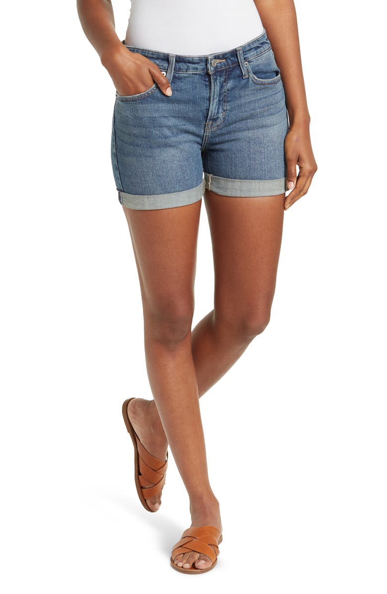Lucky Brand Ava Cuffed Denim Shorts, Main, color, 