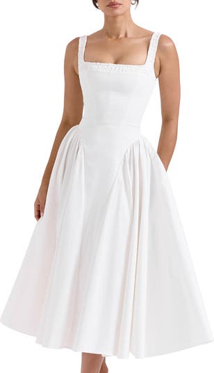 HOUSE OF CB Dorothy Floral Stretch Cotton Dress | Nordstrom