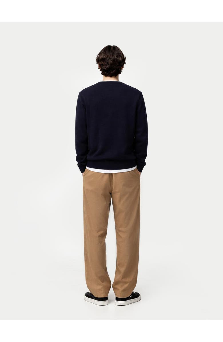 GOBI Mongolian Cashmere Essential Crewneck Cashmere Sweater, Alternate, color, Peacoat