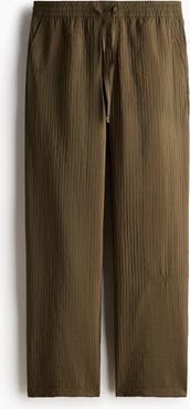 H&M Relaxed Fit Textured Trousers
