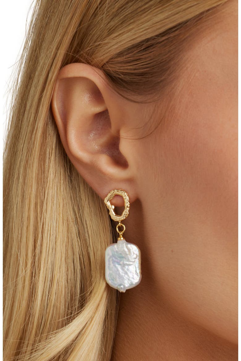 Gemma Pearl Drop Earrings, Alternate, color, White