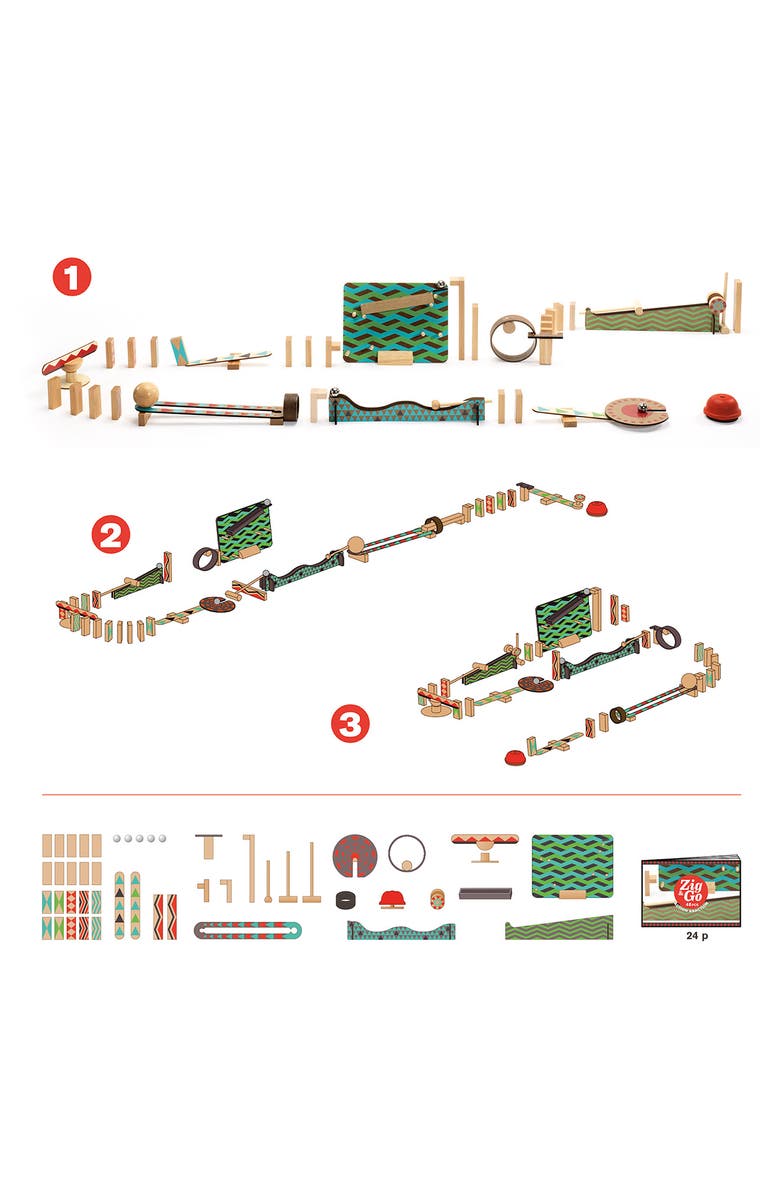 Djeco Zig & Go Big Boum Wall 48-Piece Construction Set, Alternate, color, Multi