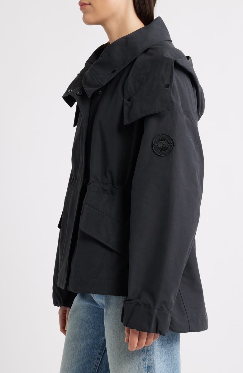 Canada Goose Olivine Oversize Water Repellent Bonded Twill Jacket, Alternate, color, Black - Noir