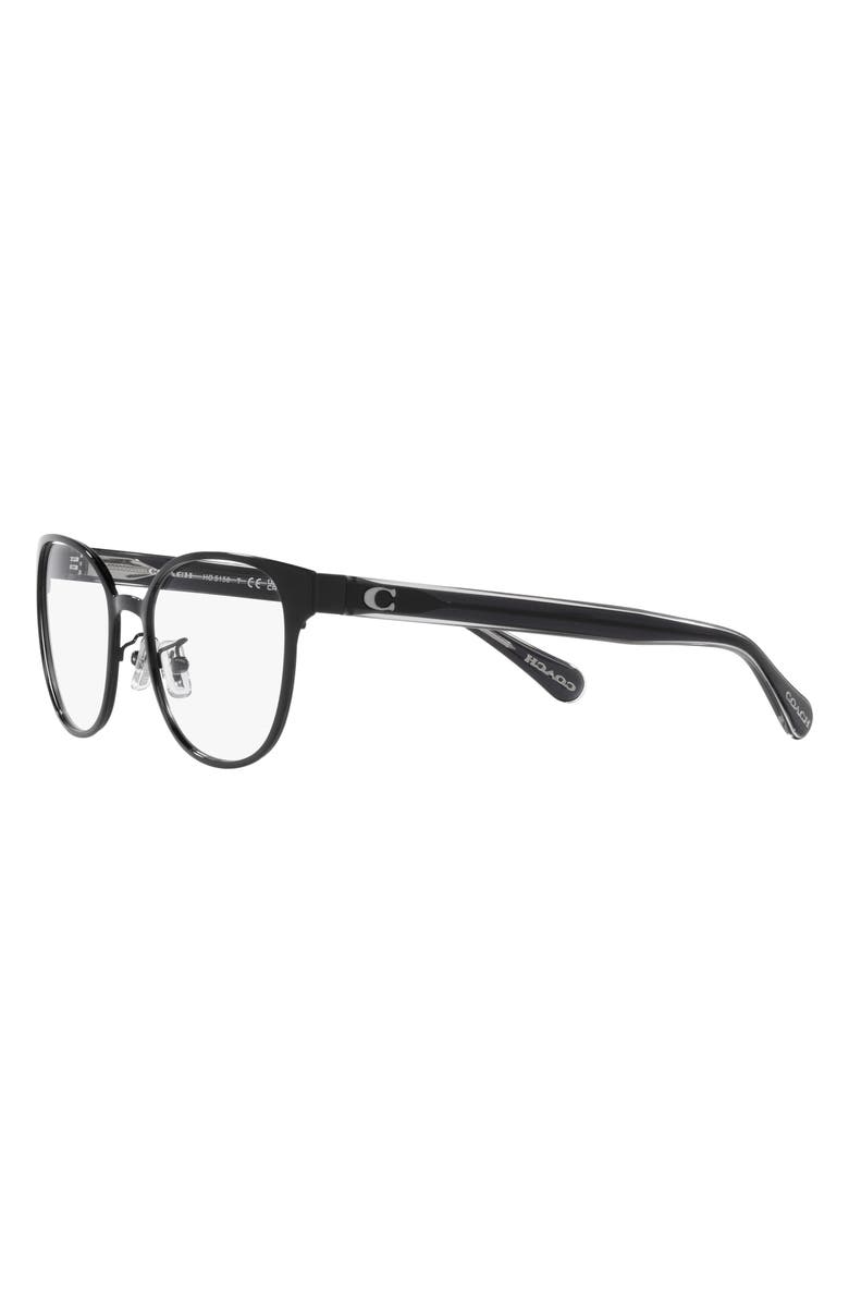 COACH 53mm Square Optical Glasses, Alternate, color, 