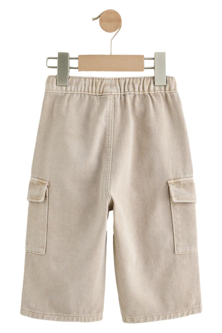 Kids' Baggy Cotton Twill Cargo Pants, Alternate, color, NEUTRAL
