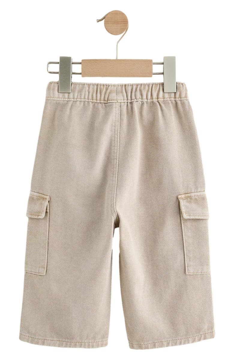 NEXT Kids' Baggy Cotton Twill Cargo Pants, Alternate, color, Neutral