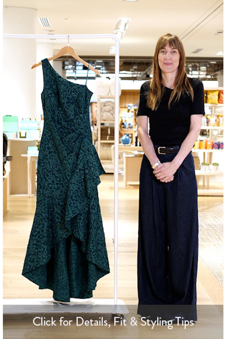 Ruffle Lace One-Shoulder Gown video