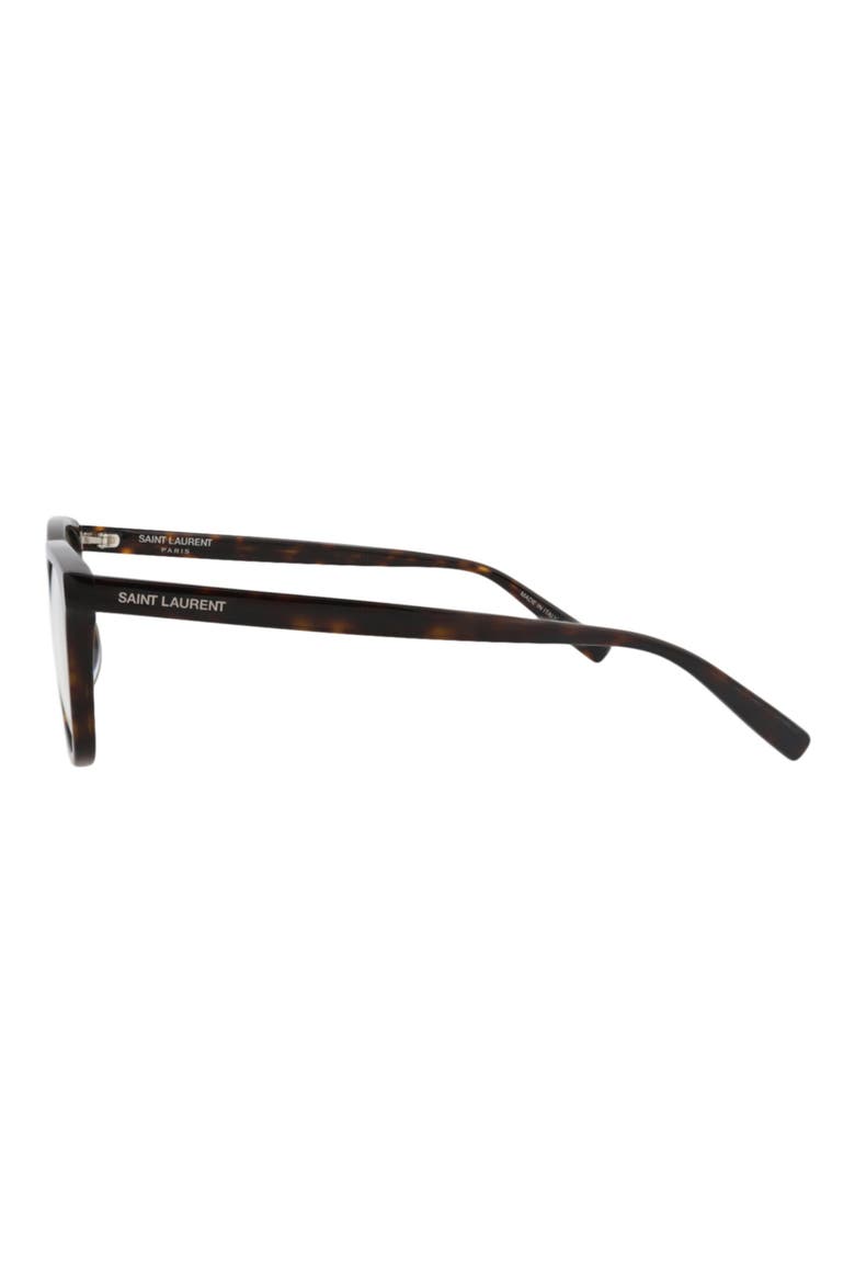54mm Square Optical Glasses, Alternate, color, HAVANA HAVANA TRANSPARENT