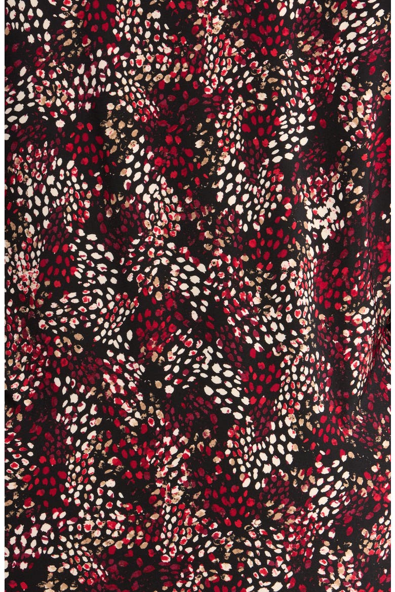 Print Henley Top, Alternate, color, ANNE BLACK MULTI