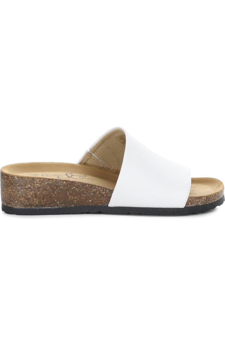 Bos. & Co. Lux Slide Sandal, Alternate, color, White