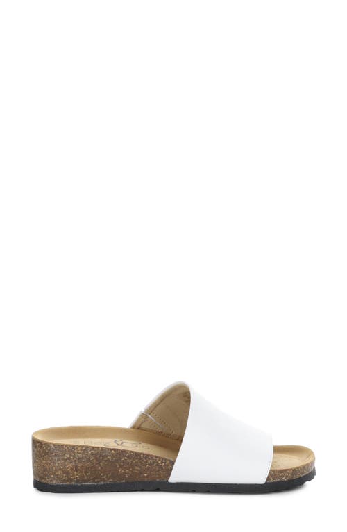 Bos. & Co. Lux Slide Sandal In White