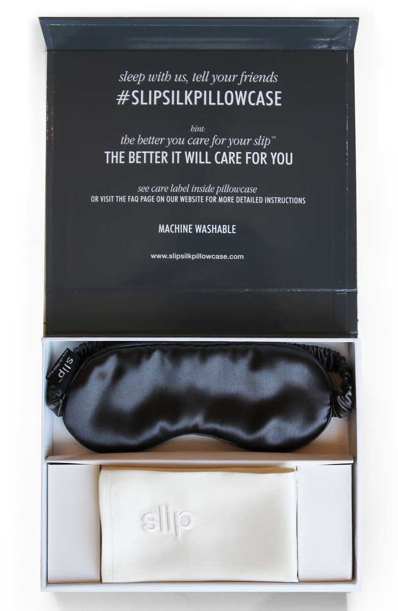 slip <sup>™</sup> for beauty sleep White & Charcoal Collection, Alternate, color, 